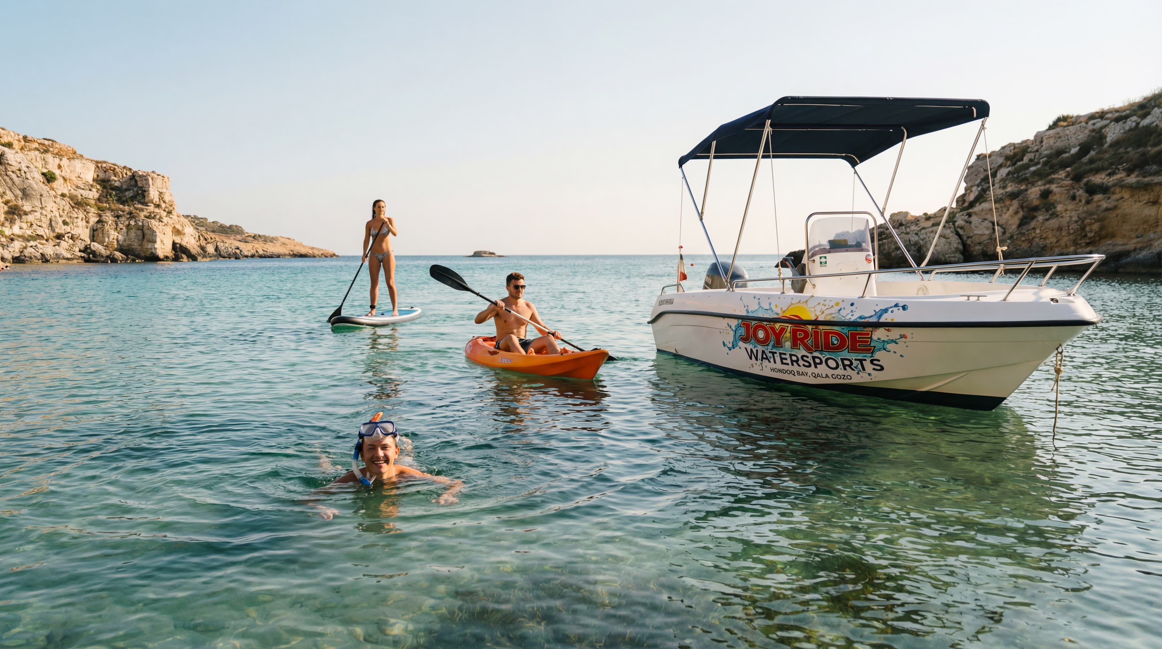 Group watersports fun at Hondoq Bay